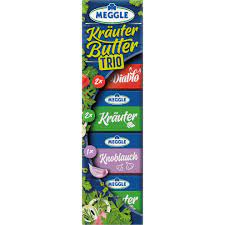 Meggle Kräuter-Butter Trio Riegel 5x20g