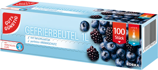 GUT&GÜNSTIG Gefrierbeutel 100x1l