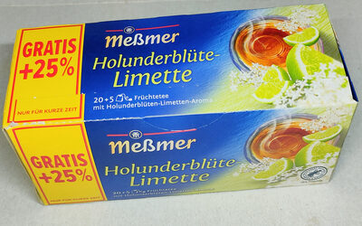 Meßmer Holunderblüte-Limette 20+5ST 62,5g