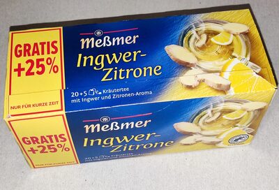 Meßmer Ingwer-Zitrone 20+5ST 50g