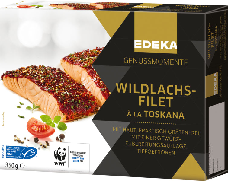 MSC EDEKA Genussmomente Wildlachsfilet mit Haut Toskana 350g