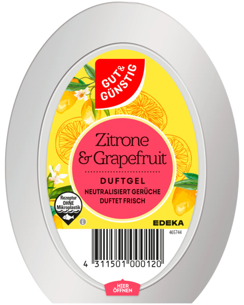 GUT&GÜNSTIG Duftgel Zitrone&Grapefruit 150g