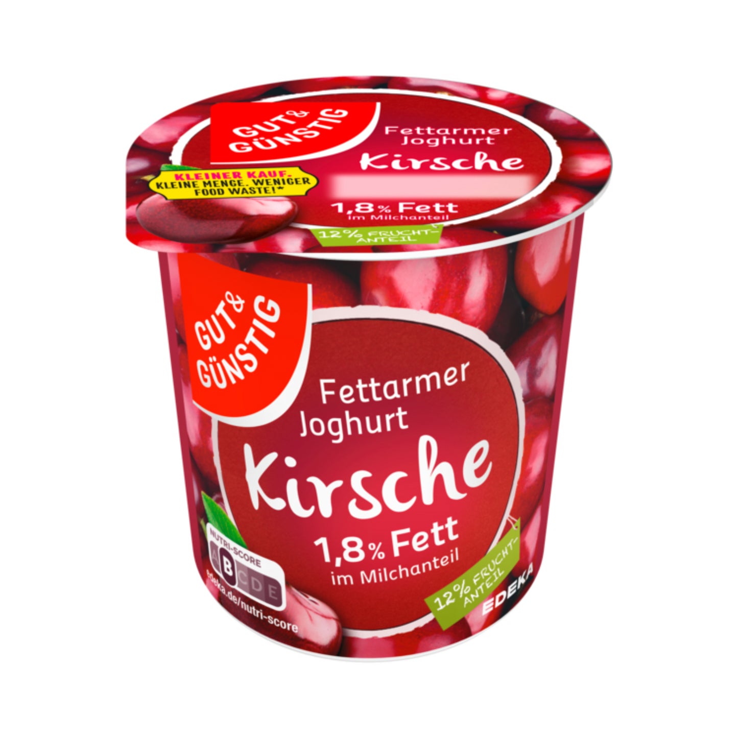 GUT&GÜNSTIG Fruchjoghurt fettarm Kirsche Kleiner Kauf 1,8% 150g