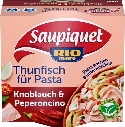 Saupiquet Thunfisch für Pasta Knoblauch und Peperoni 160g