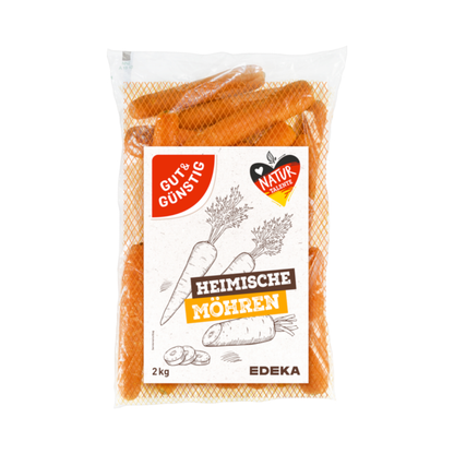 GUT&GÜNSTIG Möhren Deutschland Klasse I 2kg Beutel