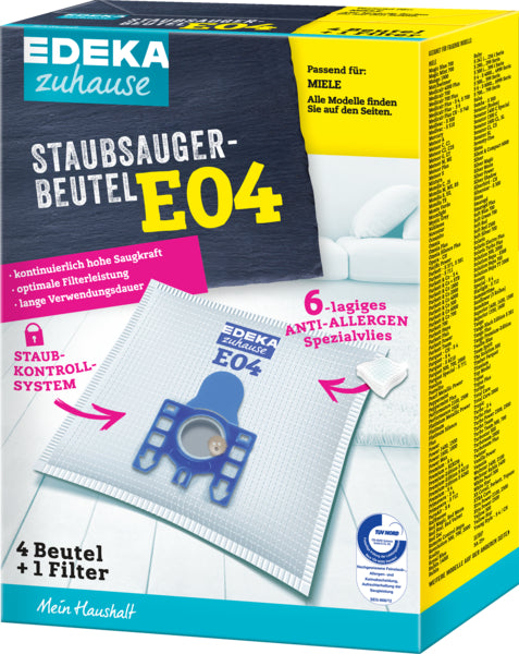 EDEKA zuhause Staubsaugerbeutel E04