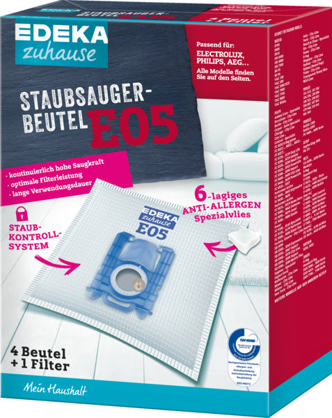 EDEKA zuhause Staubsaugerbeutel E05