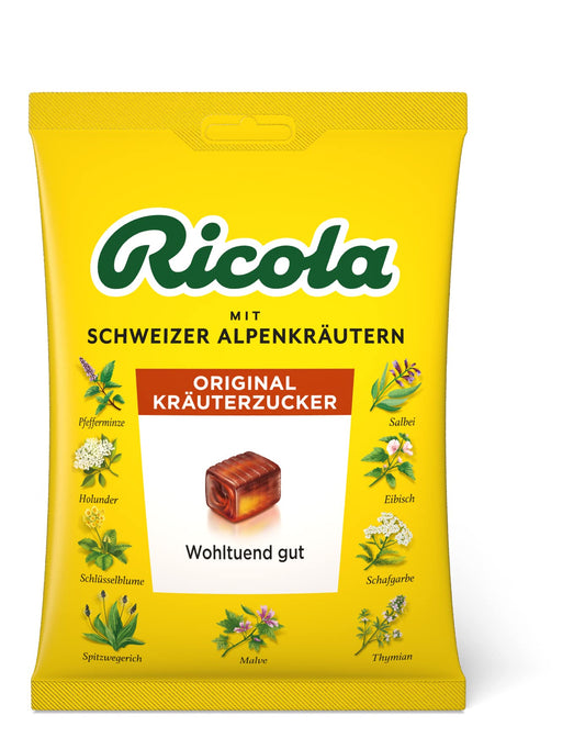 Ricola Kräuter Original Hustenbonbons ohne Zucker 50g