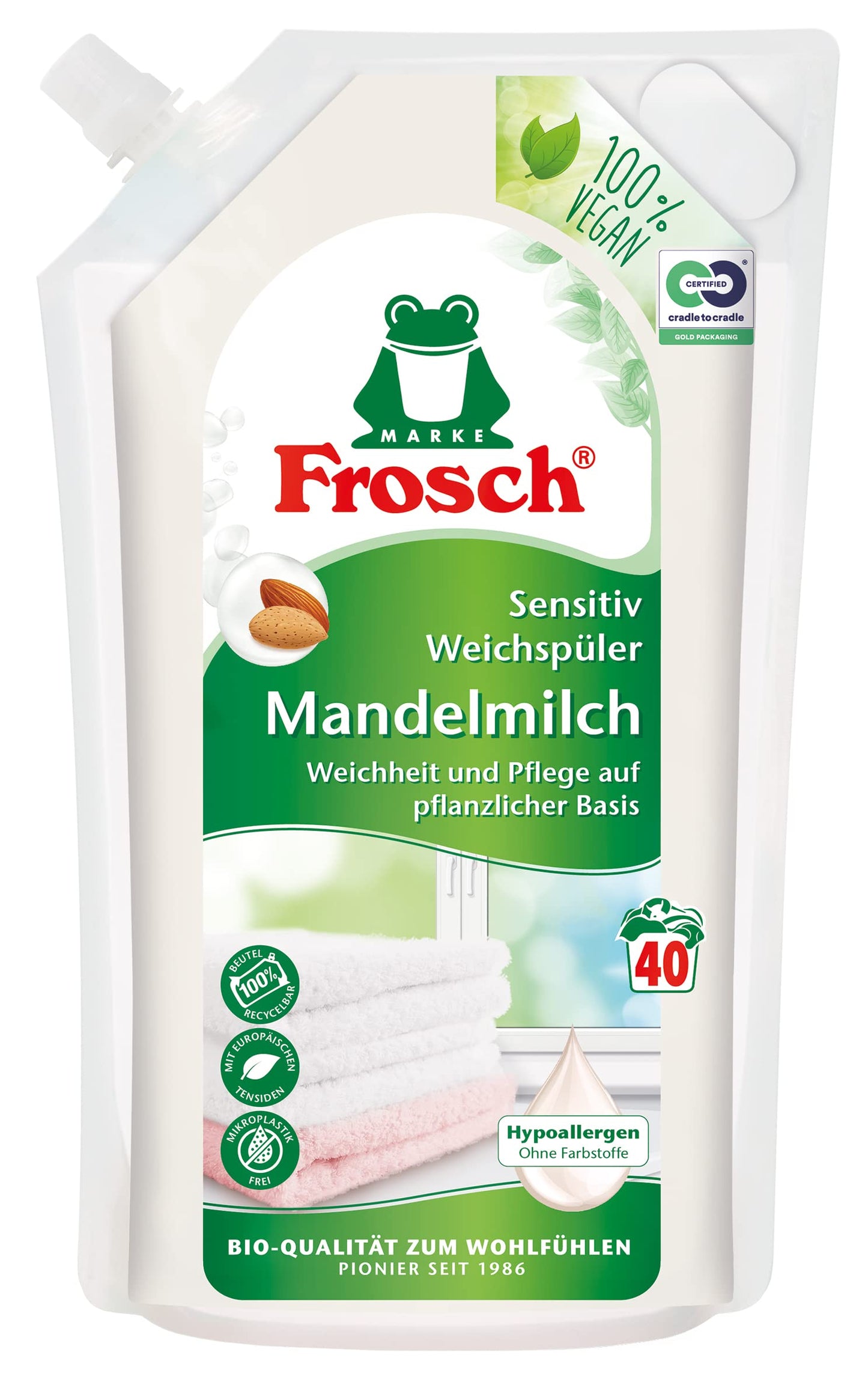 Frosch Mandelmilch Sensitiv Weichspüler 1l