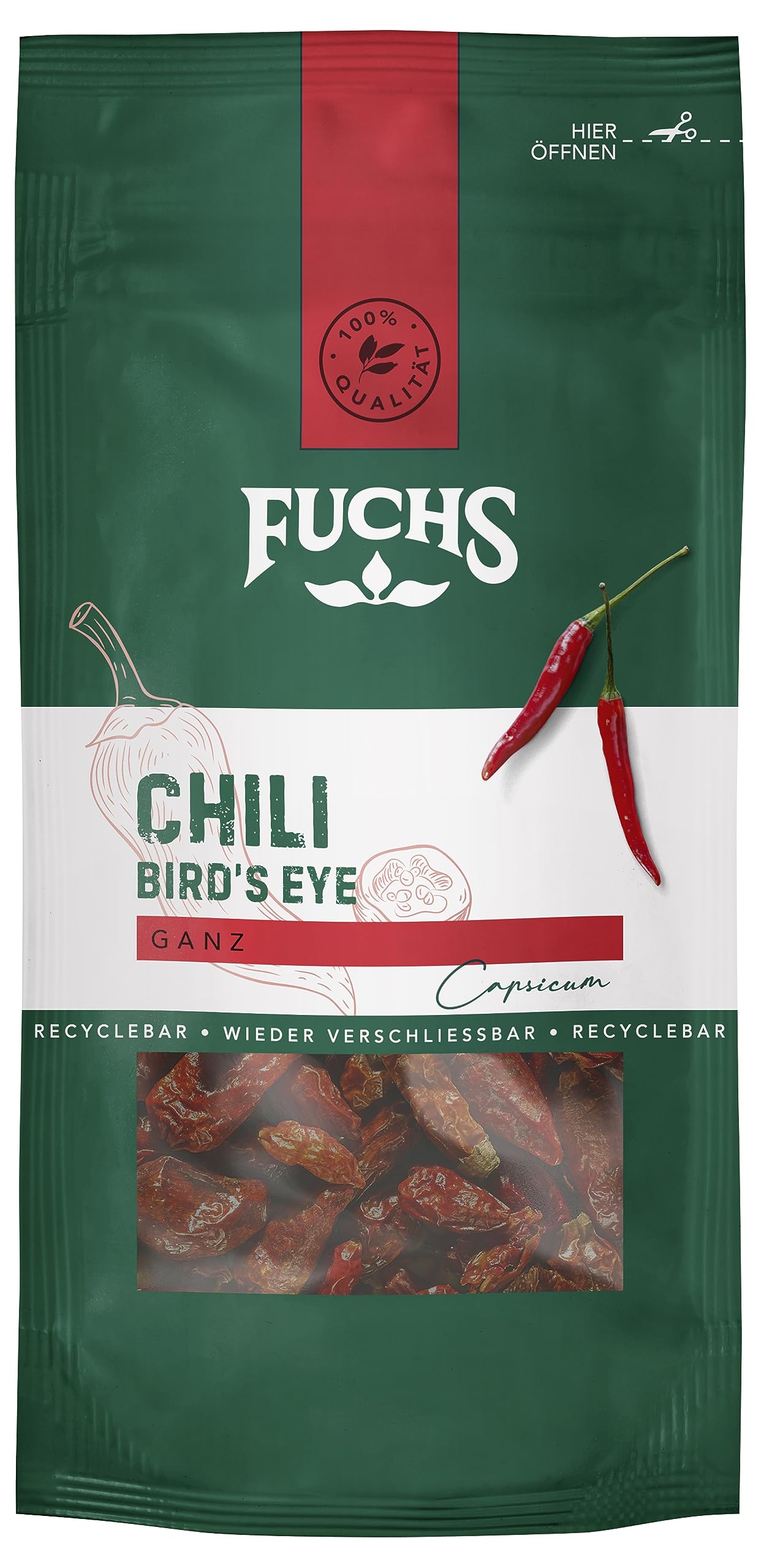 Fuchs Chili Bird's Eye ganz 10g