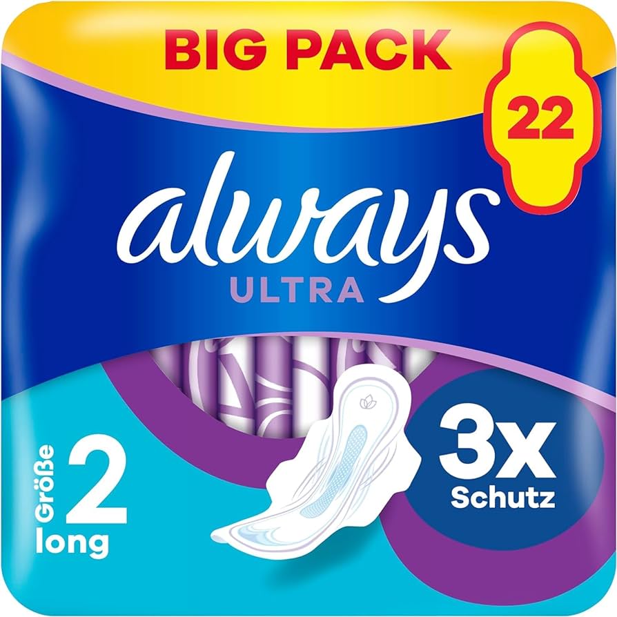 Always Ultra Long mit Flügeln Damenbinden Bigpack 22ST