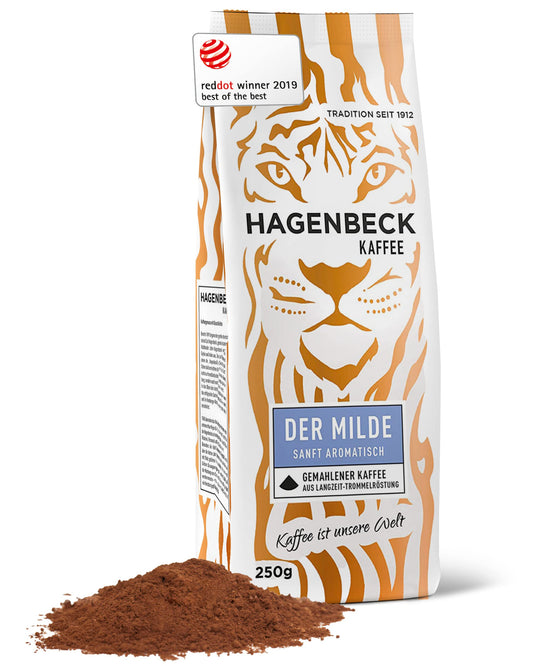 Hagenbeck Kaffee Der Milde gemahlen 250g