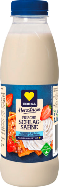 EDEKA Herzstücke Frische Schlagsahne 32% 500g VLOG