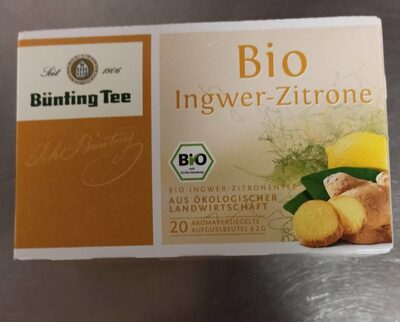 Bio Bünting Ingwer-Zitrone Tee 20ST 40g