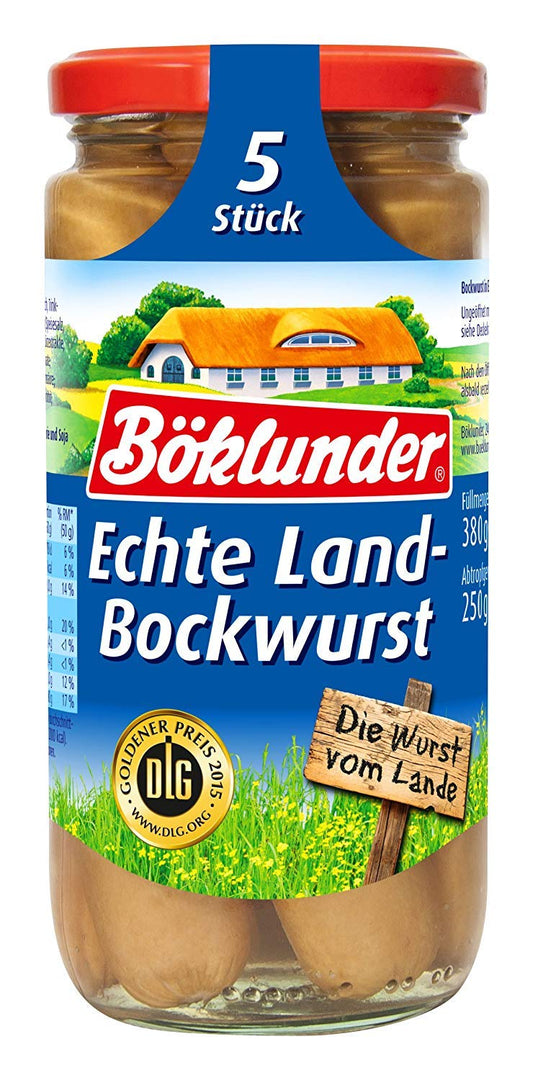 Böklunder Land-Bockwurst in Eigenhaut 5ST 380g