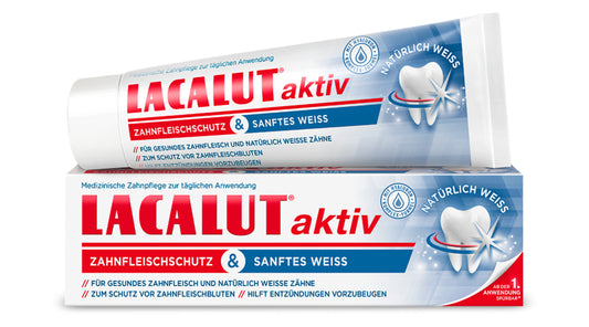 Lacalut Aktiv Zahncreme Zahnfleischschutz&Sanftes Weiß 75ml