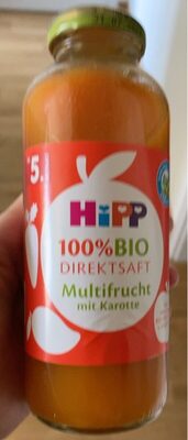 Bio Hipp Direktsaft Multifrucht mit Karotte ab dem 5.Monat 0,33l