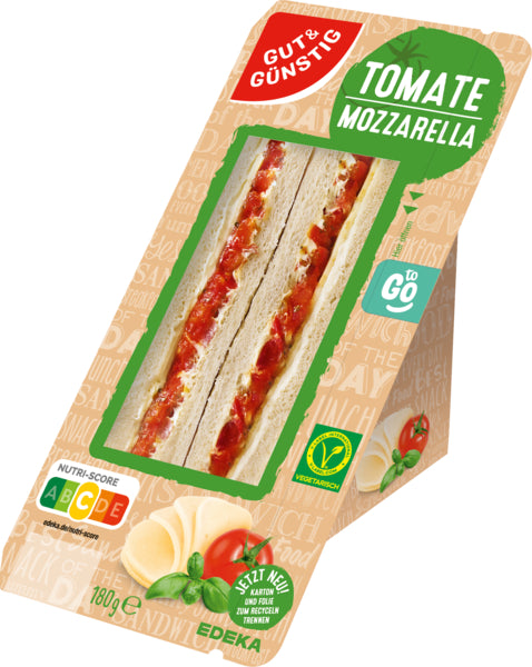 GUT&GÜNSTIG Sandwich Tomate-Mozzarella 180g