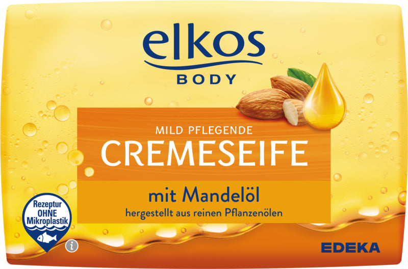 EDEKA elkos Cremeseife Mandelöl 150g