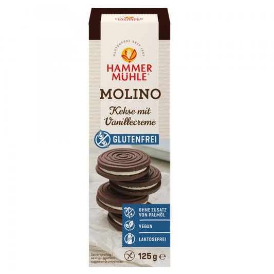 Hammermühle Molino-Kekse mit Vanillecreme 125g