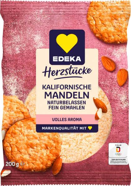 EDEKA Herzstücke Kalifornische Mandeln natural gemahlen 200g