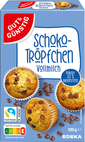 GUT&GÜNSTIG Schoko Tropfen Vollmilch 100g