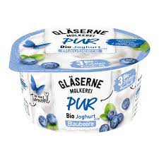 Bio Gläserne Molkerei JoghurtPur Blaubeere 3,8% 150g