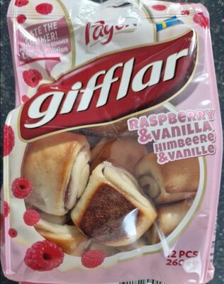 Pagen Gifflar Raspberry-Vanille 260g