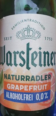 Warsteiner Naturradler Grapefruit alkoholfrei 0,33l MW