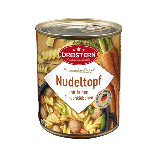 Dreistern Nudeltopf mit Fleischklößchen 800g