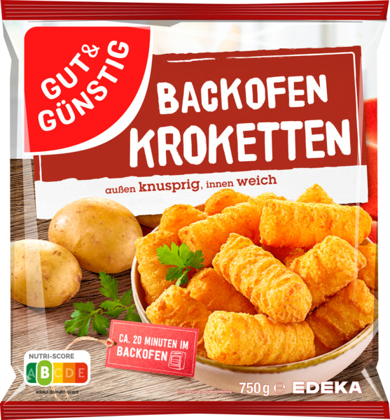 GUT&GÜNSTIG Ofenkroketten 750g