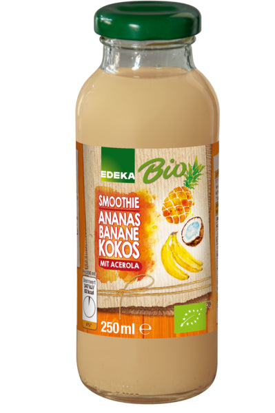 Bio EDEKA Smoothie Ananas Banane Kokos Acerola 250ml