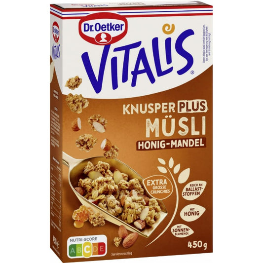 Dr.Oetker Vitalis Knusper Plus Müsli Honig-Mandel 450g