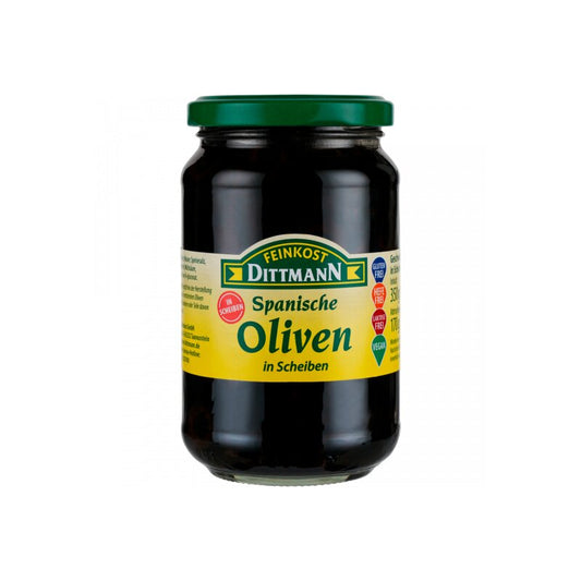 Feinkost Dittmann Oliven schwarz in Scheiben 350g