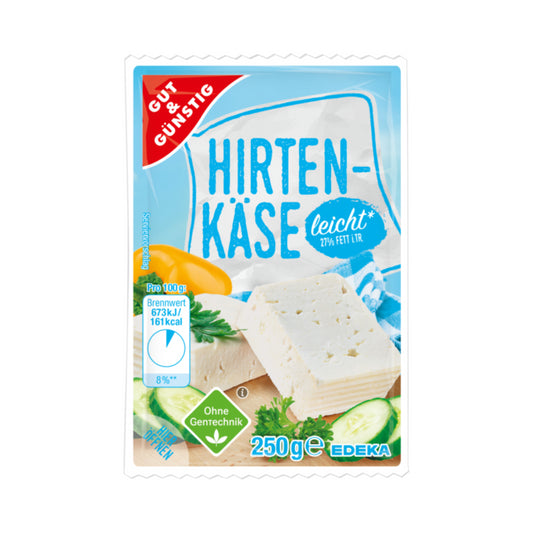 GUT&GÜNSTIG Hirtenkäse Leicht 27% Halbfettstufe 250g VLOG