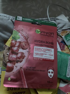 Garnier Hydra Bomb Tuchmaske Anti-Age Traube 28g
