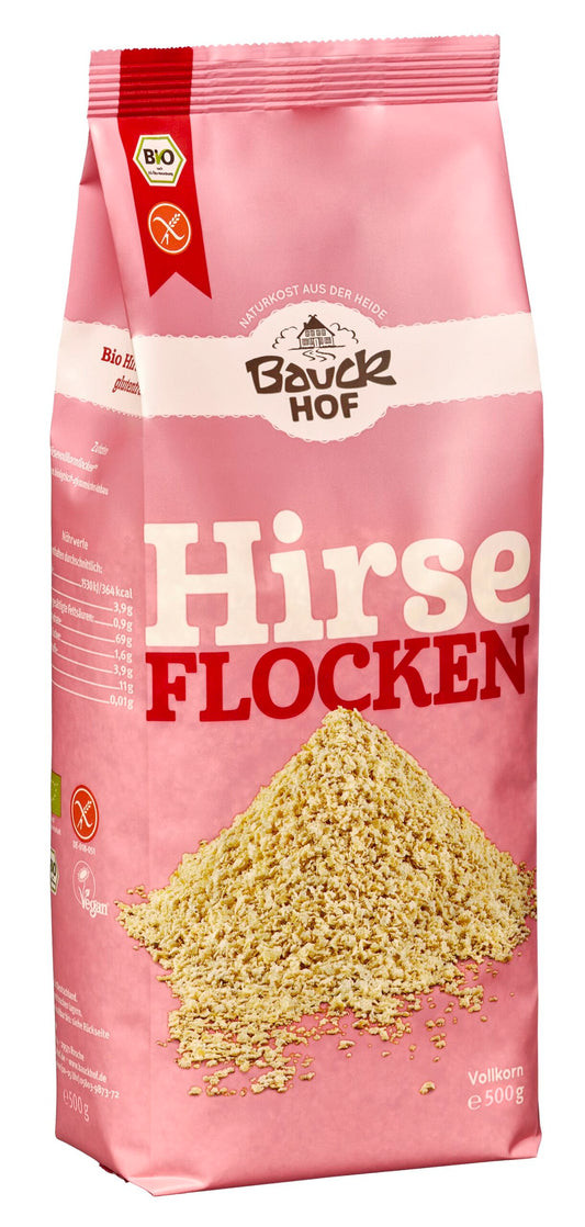 Bio Bauck Mühle Hirseflocken Glutenfrei 500g