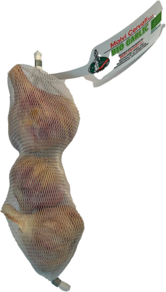 Bio Knoblauch trocken weiß Italien Klasse II 100g Netz