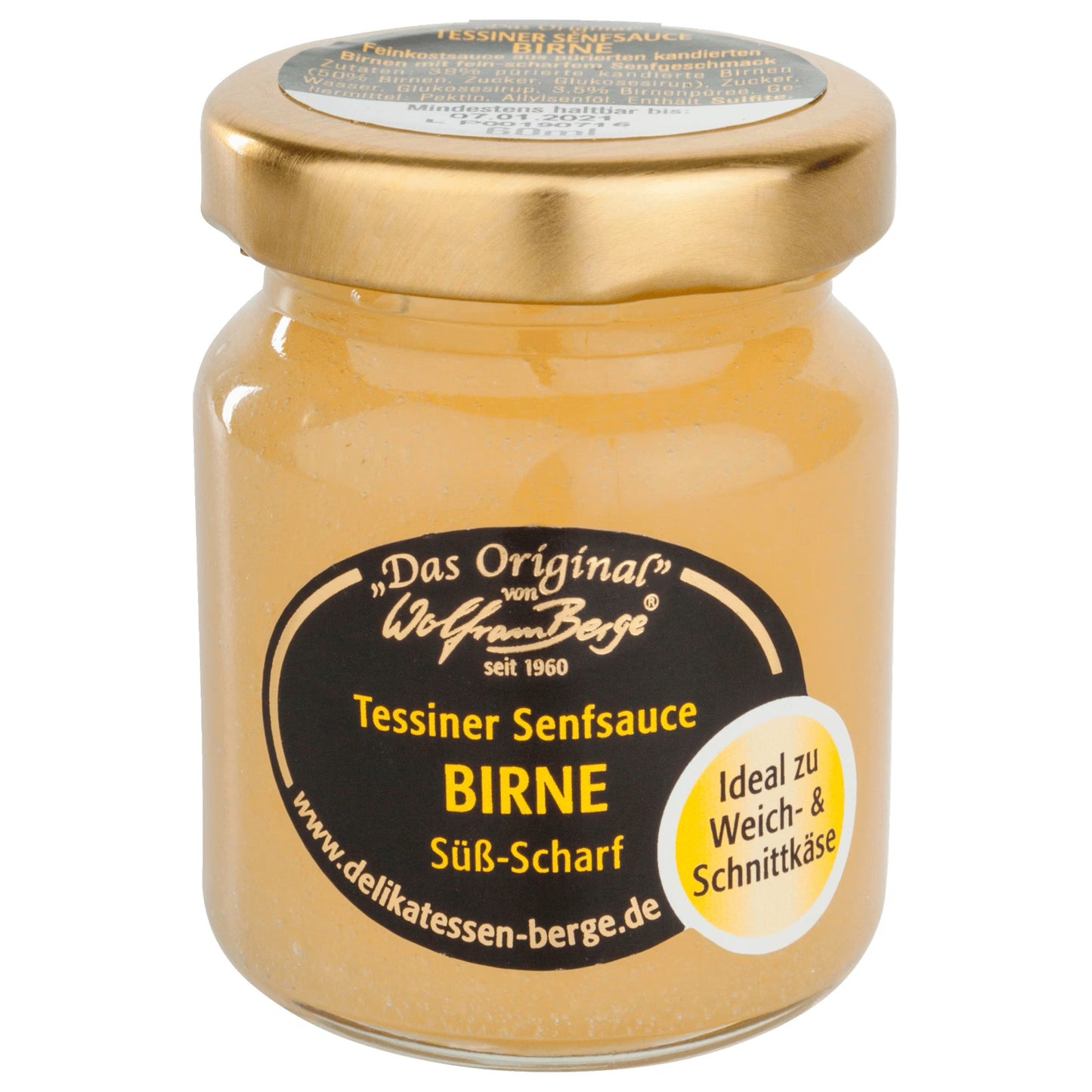 Wolfram Berge Tessiner Birnen-Senfsauce süßlich-scharf 60ml