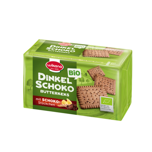 Bio Wikana Dinkel Butterkekse mit Schokolade 200g