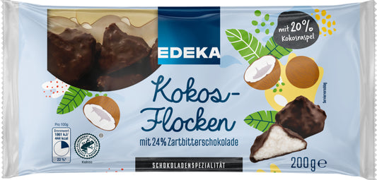 EDEKA Kokosflocken mit Zartbitterschokolade 200g