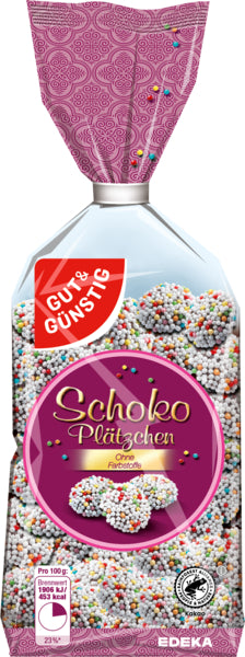 GUT&GÜNSTIG Schokoplätzchen mit Nonpareille 200g