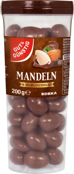 GUT&GÜNSTIG Schoko Mandeln in Vollmilchschokolade 200g