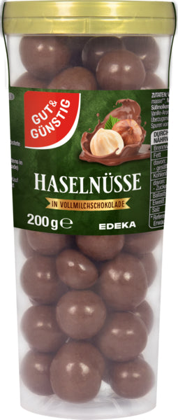 GUT&GÜNSTIG Schoko Haselnüsse in Vollmilchschokolade 200g