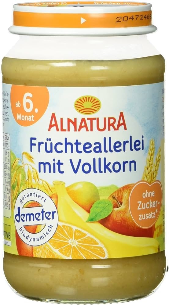 Demeter Alnatura Früchteallerlei mit Vollkorn ab dem 6.Monat 190g