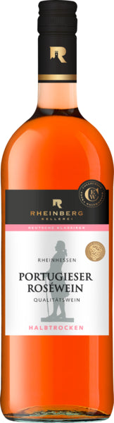 Rheinberg Kellerei Portugieser Rosewein Rheinhessen halbtrocken QbA 1l