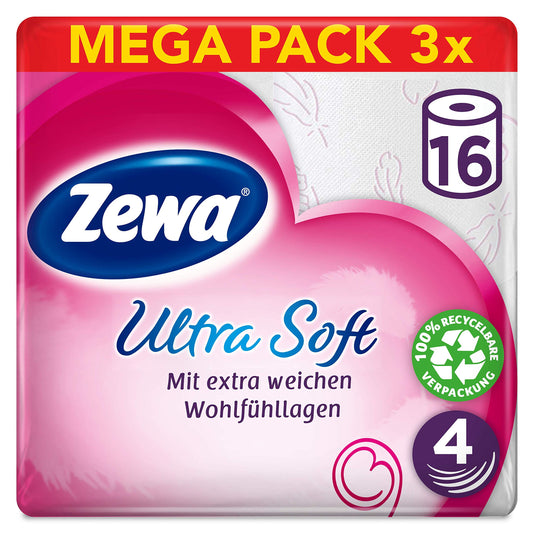 Zewa Ultra Soft Toilettenpapier 4-lagig 16x150BL