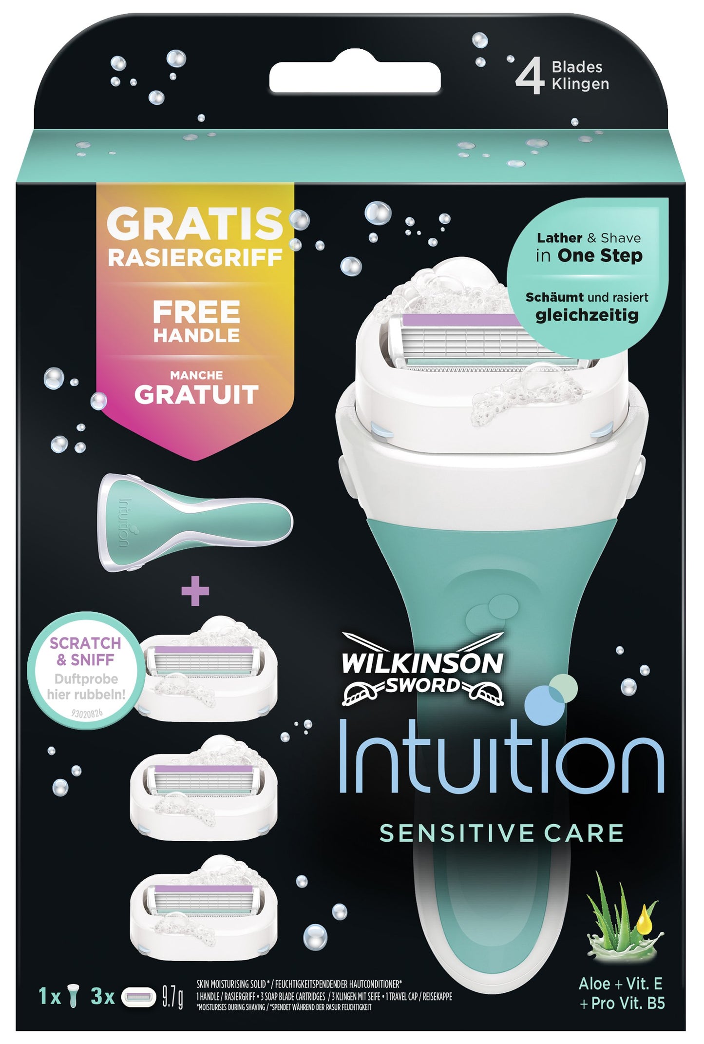 Wilkinson Intuition Sensitive Care Rasierapparat mit 1 Klinge