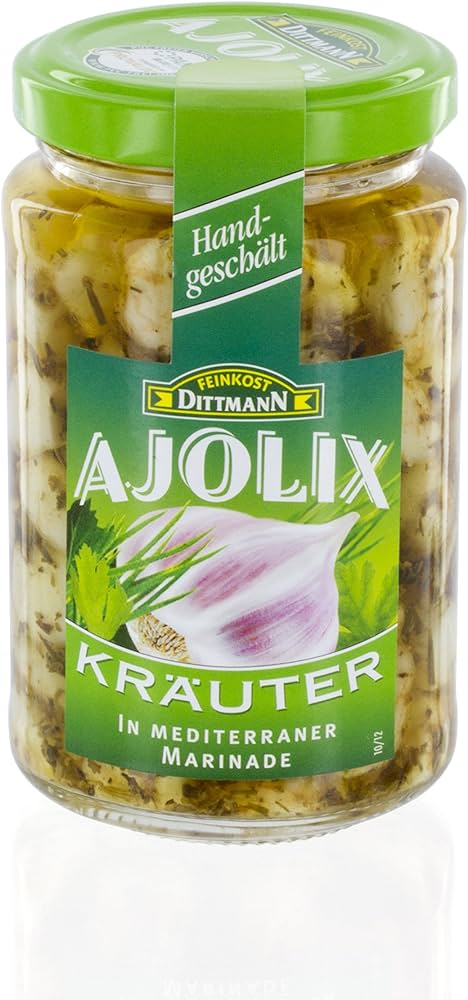 Feinkost Dittmann Ajolix Knoblauch in Kräutermarinade 225g