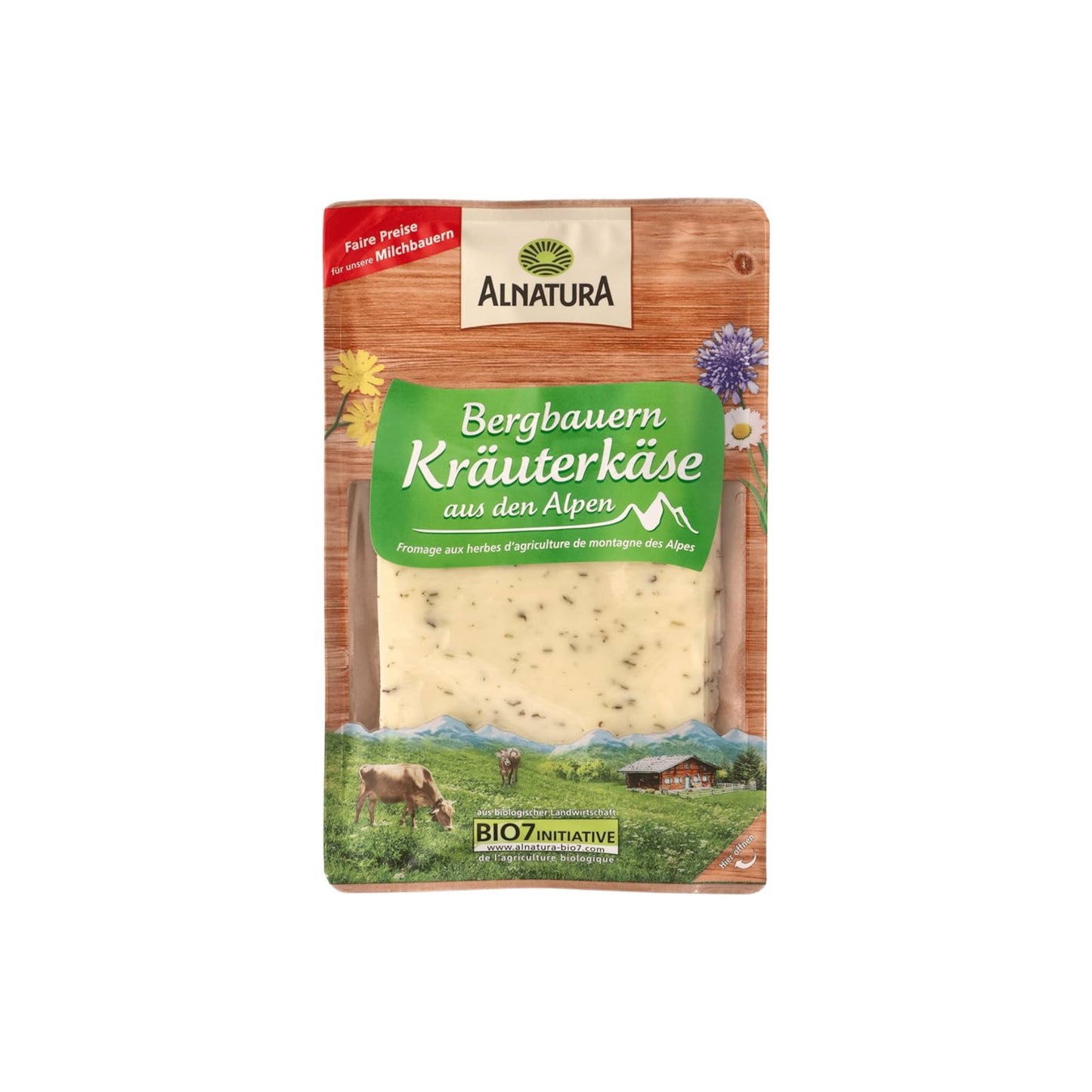 Bio Alnatura Alpen-Kräuterkäse in Scheiben 50% Rahmstufe 125g